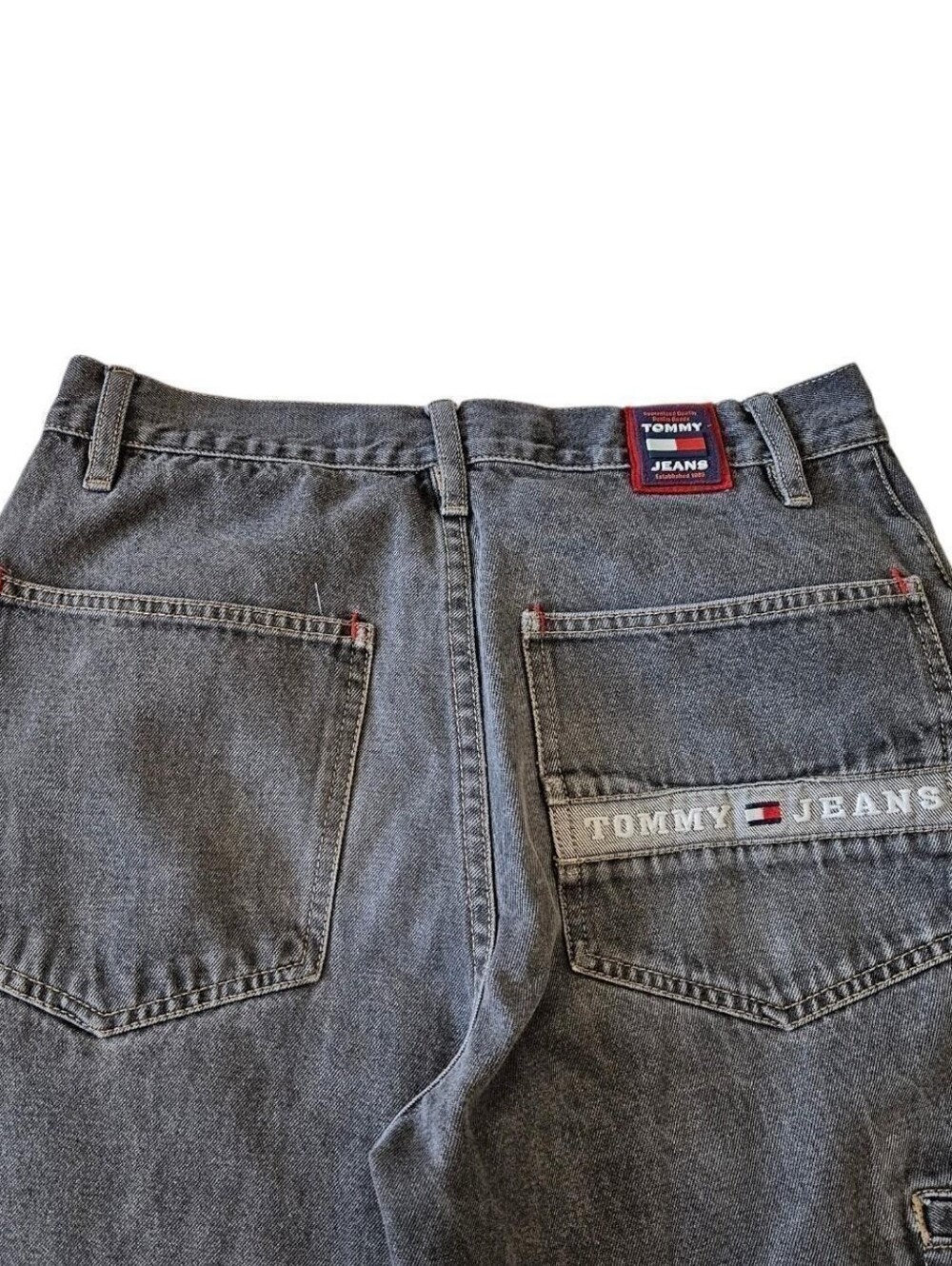 Tommy Hilfiger Grey Baggy Carpenter Jeans - Picture 3 of 5